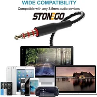 Durability Stereo Earphone 3.5mm Wired Headset Sport Running Headphones with Mic for iPad, iPod, Mp3 Players, Android and iOS - Image 5
