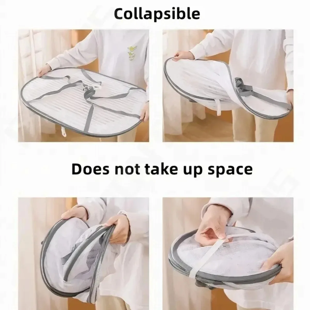 Folding Food Drying Net Anti-mosquito Dry Rack for Herbs Hanging Basket Dryer Bag Mesh Herb Drying Net for Vegetable Fruit 5