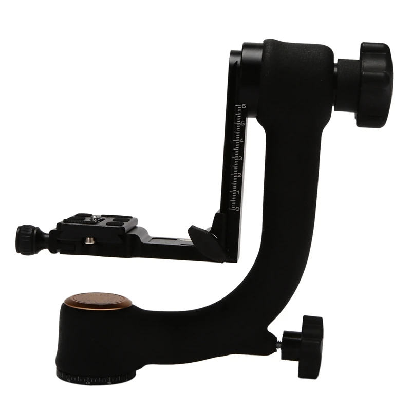 Professional Camera Gimbal Tripod Head For Big Load Capacity Camera Telephoto Lens 1/4 Screw