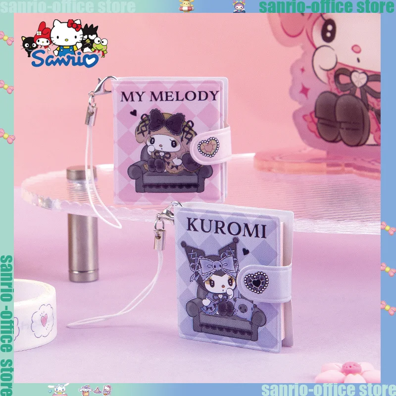 

24pcs Sanrio Stationery Anime Kuromi My Melody Creative Student Portable Mini Diary Book Loose Leaf Office Notebook Wholesale