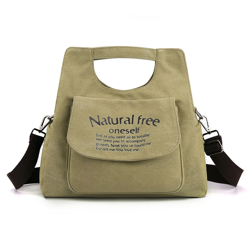 

New Canvas Top-Handle Bag For women Shoulder CrossBody Bag Ladies Tote Messenger Bag Female Travel Handbag