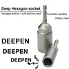 6mm -19mm Deepen Inner Hexagon Sleeve Electric Drill Sleeve Pneumatic Socket Head for Nut Wrench Hand Tools Electric Screwdriver 2