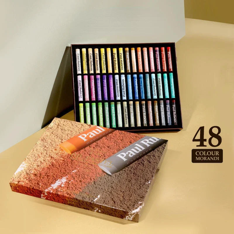Oil Pastels Morandi Gray Macaron Colors Soft Oil Painting Stick Set Washable Brush Art Supplies