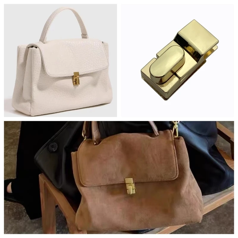 

​​Rectangular Metal Twist Turn Locks for Handbags Fashion Bag ​​Clasp Hardware DIY or Repair Lock Accessories