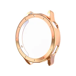 Durable TPU Screen Protector Bumper Case for Xiaomi watch S5 (Rose Gold)