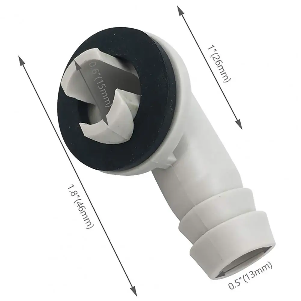 AC Drain Pipe Connector 1.8 Inch AC Drain Hose Connector Hard Blended  Good Anti-crack Air Conditioning Unit 4