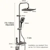 Gray Shower Shower Set Shower Bathroom Constant Temperature Toilet Household Pressurized Faucet Full Set 5