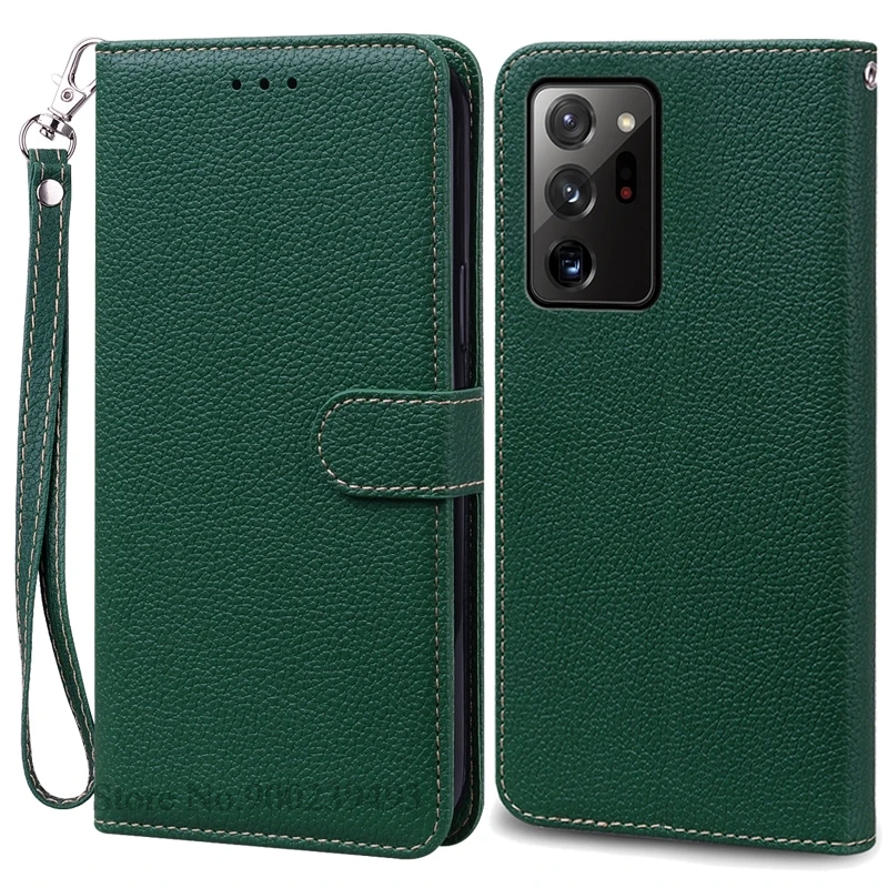 Leather Flip Wallet Case - Stylish Protection & Storage