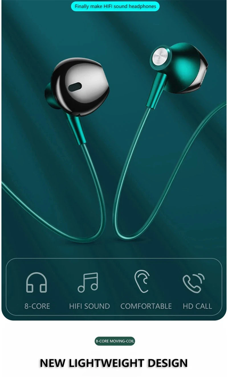 Auriculares in-ear con cable cancelación ruido y micrófono bajo_voghion.com