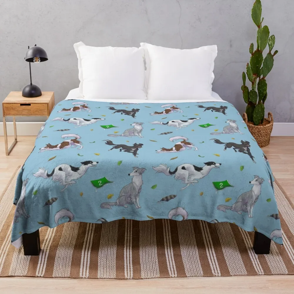 

Frolicking Silkens Throw Blanket Hairys Blankets