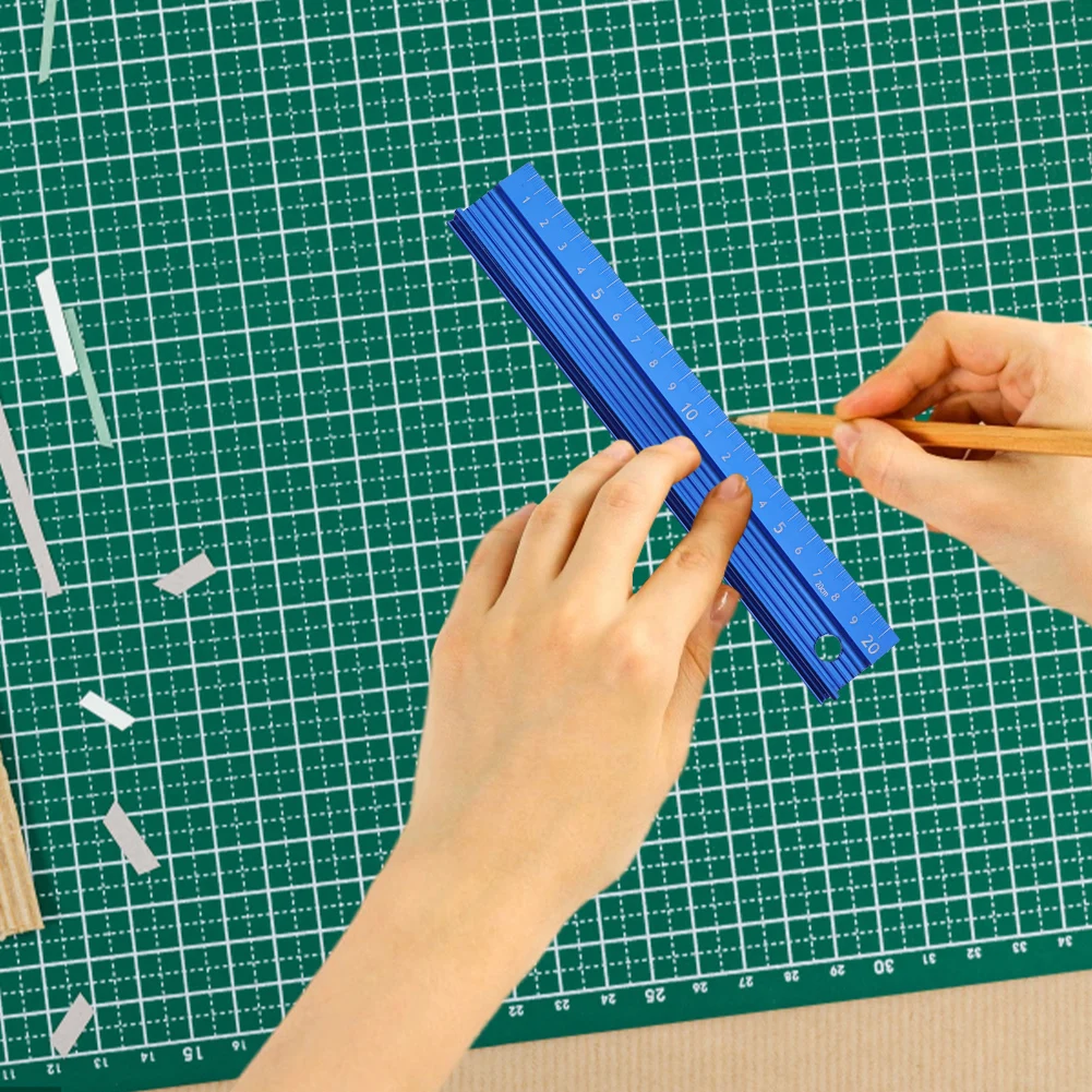Aluminum Alloy Safety Ruler for Drawing and Leather Cutting