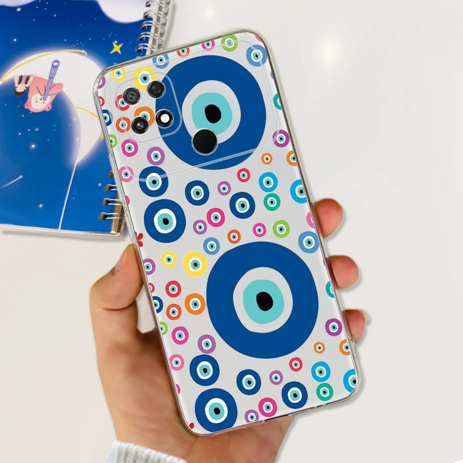 Cute Painted Soft Silicone TPU Back Cover for Xiaomi Poco C40 Phone