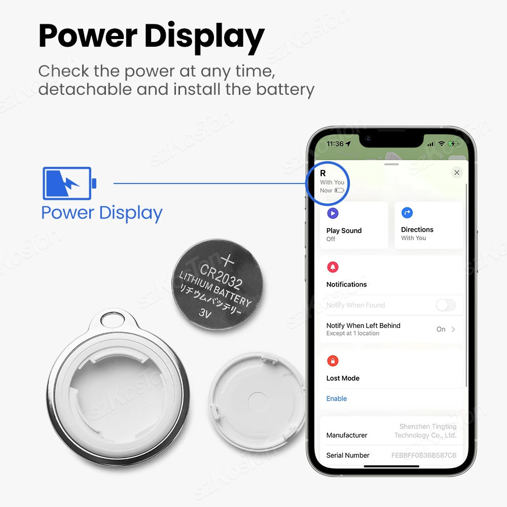Smart Bluetooth Key Finder Locator with GPS Tracking and Anti-Lost Alarm System