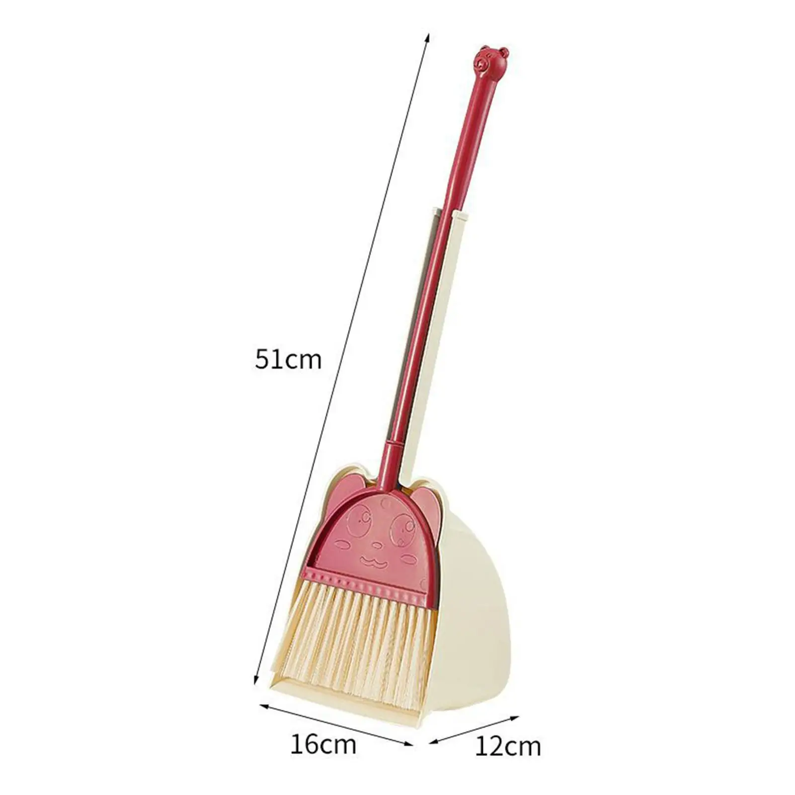 Playhouse Cleaning Toy Mini Broom with Dustpan for Kids Broom for Kindergarten Preschool Age 3-6 Years Old Boy Girls
