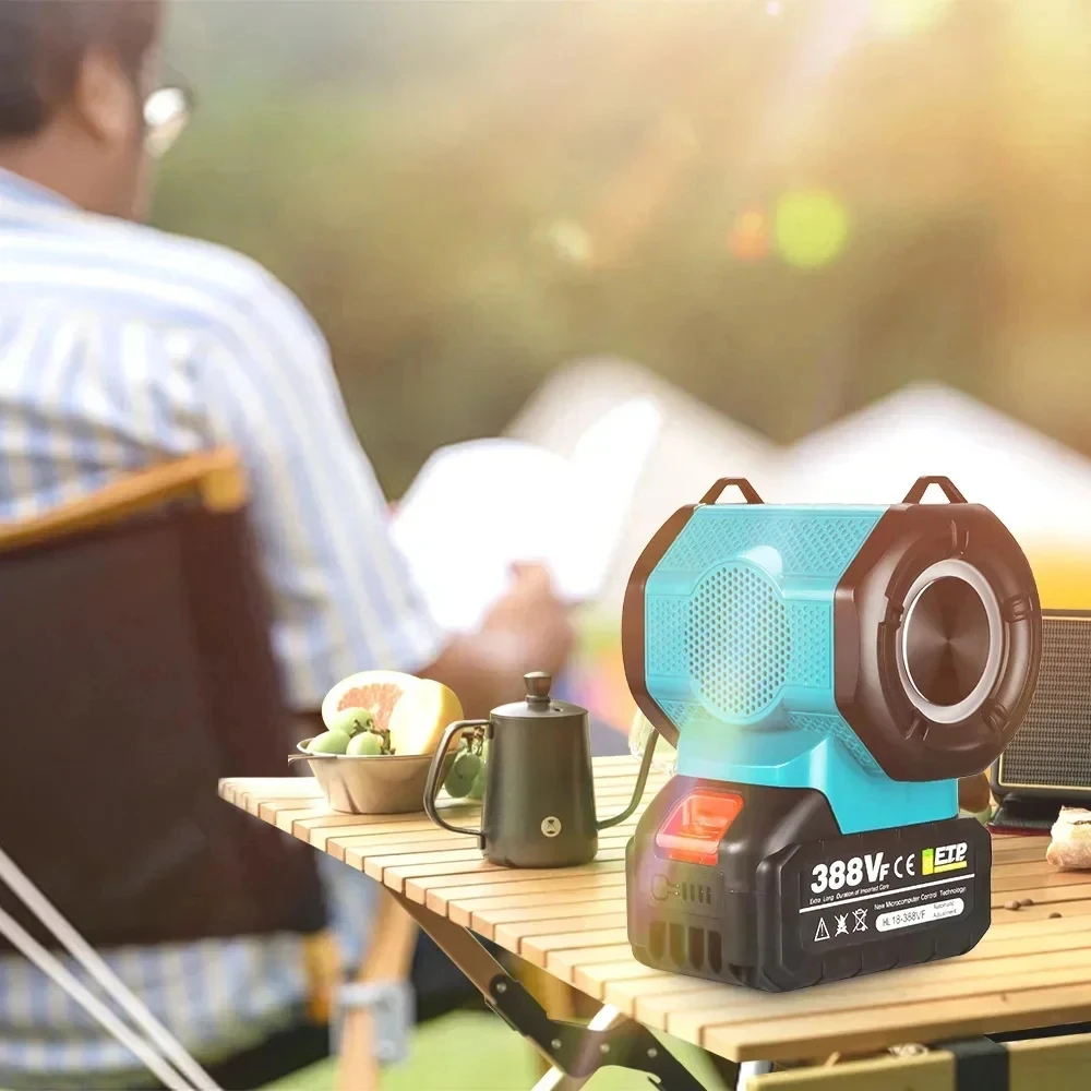 Wireless Bluetooth Speaker MT007 Outdoors 6D Surround Sound For Makita 18V Battery Lithium Battery Outdoors Loudspeaker 6