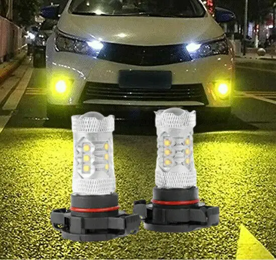 

80W Luces Fuertes Para Auto Coche Luz Bulbs H16 5202 4300K LED Faros antiniebla