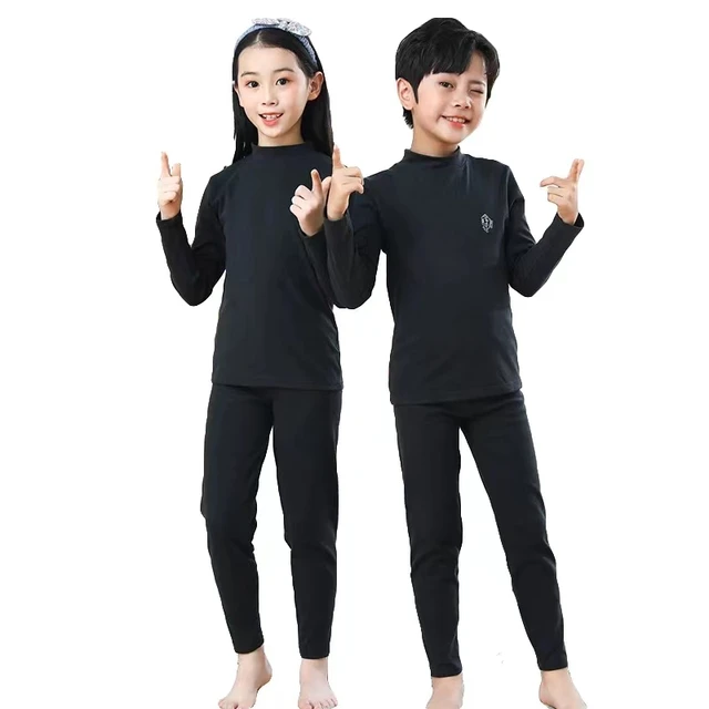 Girls Thermal Pajama Set 1