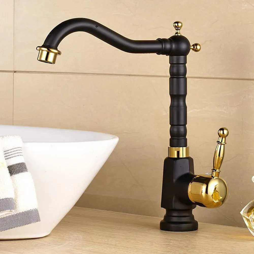 black-oil-rubbed-bronze-gold-color-brass-single-handle-one-hole-bathroom-basin-kitchen-sink-swivel-spout-faucet-mixer-tap-mnf807