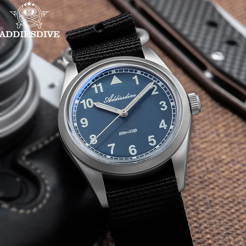 ADDIESDIVE Men's Watch 36mm AR Coated Domed Bubble Glass AD2079