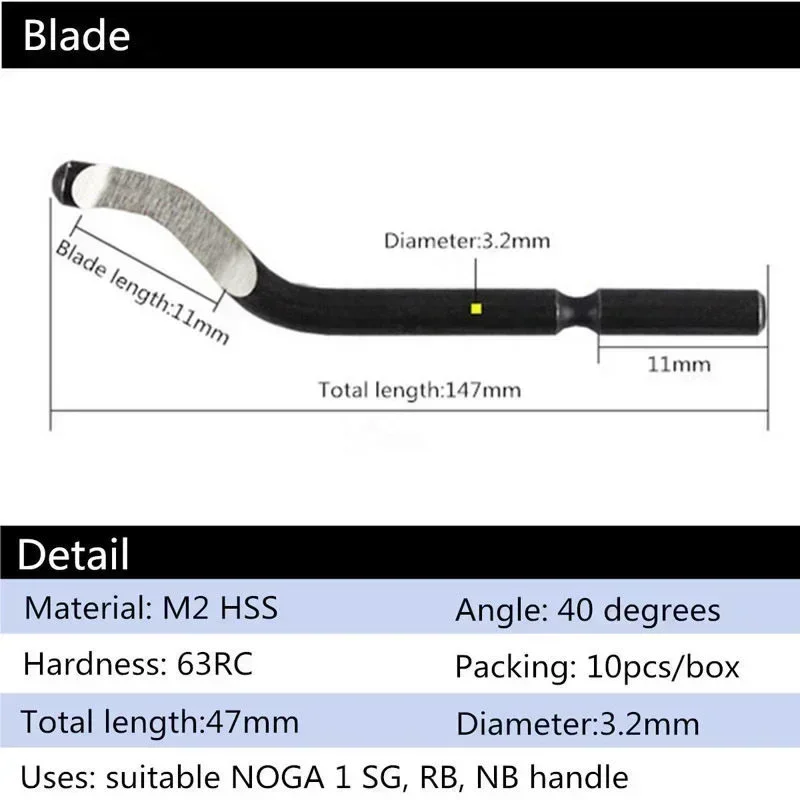 Enhanced Burr Metal Repair Deburring Tool Kit with Rotary Blades