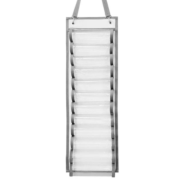 48Grid Vinyl Rolls Storage Holder Hanging Bag Vinyl Storage Rack Craft  Vinyls Organizer Pocket Wall Mount Over The Door