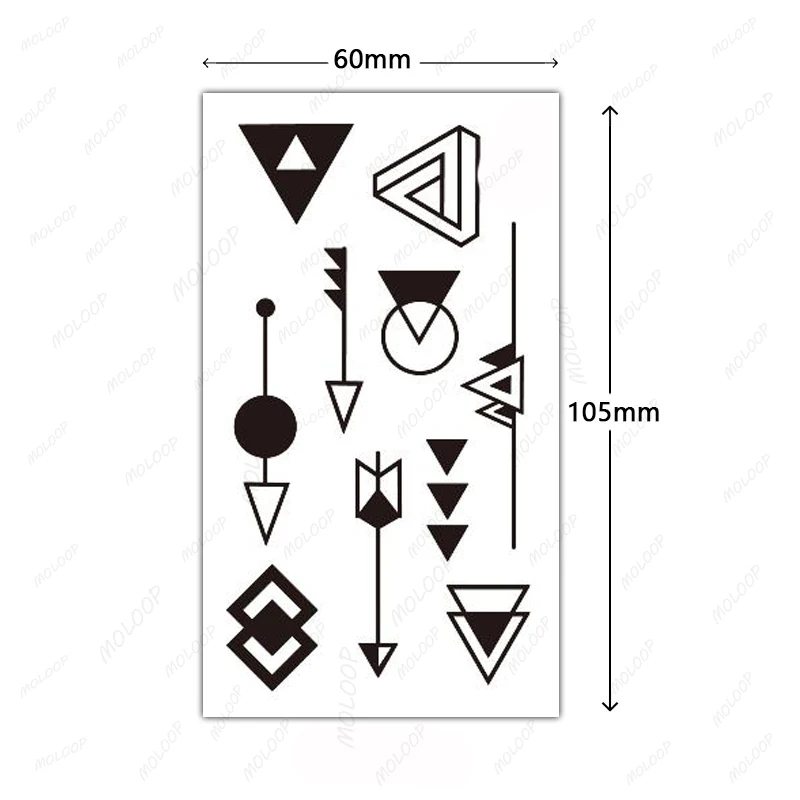 Tattoo Sticker Temporary Tattoos 10.5X6cm For Women Men Adults Kids