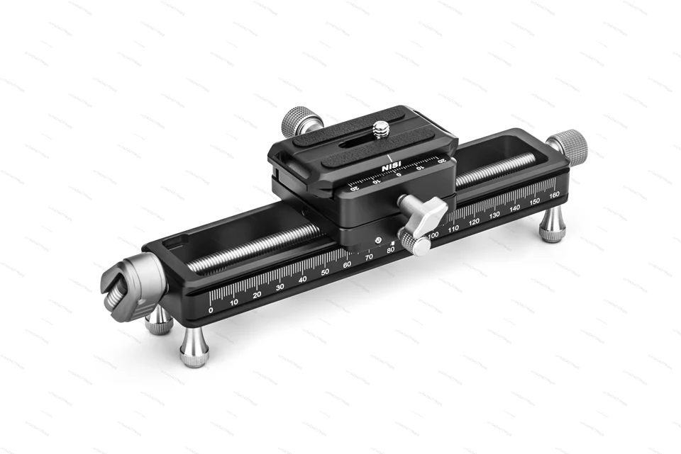 【美品】NiSi スライダー 200mm ブラック Nisi NM-200クイック調整マクロフォーカスレールフォト