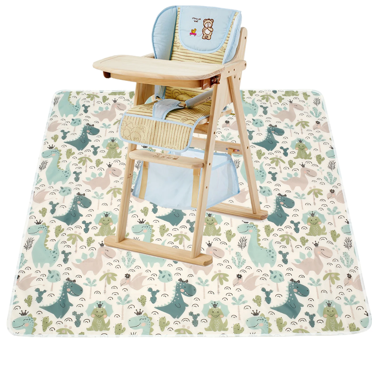 Baby Splash Mat Non-slip High Chair Feeding Mat Waterproof Baby