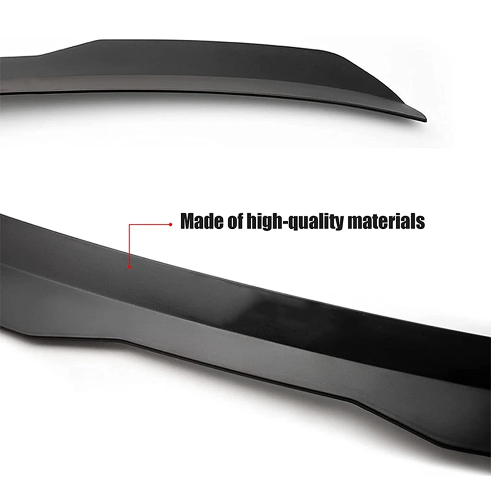 Universal Rear Roof Lip Spoiler Wing ABS Decoration Strips Matte Black&Glossy Black Fit Hatchback Car