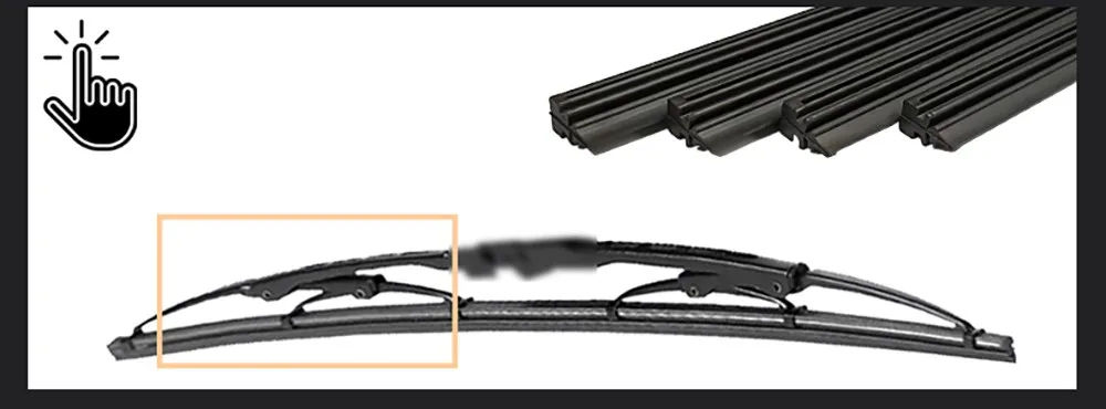 Car Vehicle Insert Rubber strip Wiper Blades (Refill) 8mm Soft 14" 16" 17" 18" 19" 20" 21" 22" 24" 26" 28" 1pcs Accessorie best wiper blades