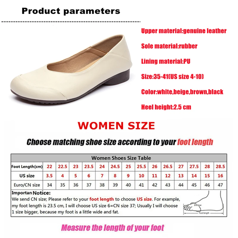 WOIZGIC Women Mother Female Ladies Genuine Leather Shoes Flats Loafers Non Slip On Retro Ballerina National Moccasins Round Toe 6
