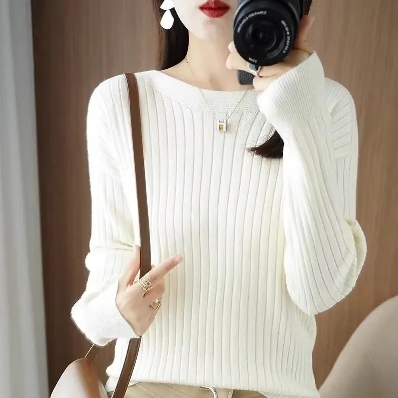 

Sweaters Women Casual O-neck Solid Jumpers Pullovers Spring Autumn Womens Sweater Winter Warm Knitwear Bottoming Shirt