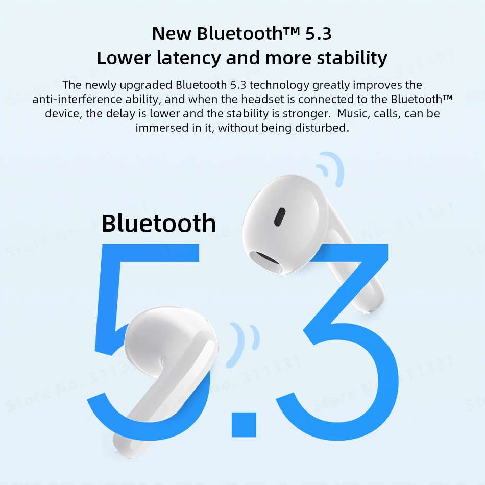 Xiaomi Redmi Buds 4 Lite TWS Auriculares inalámbricos, Bluetooth 5.3 de  baja latencia con cancelación de ruido de llamada AI, IP54 impermeable,  tiempo