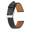 Black silver buckle