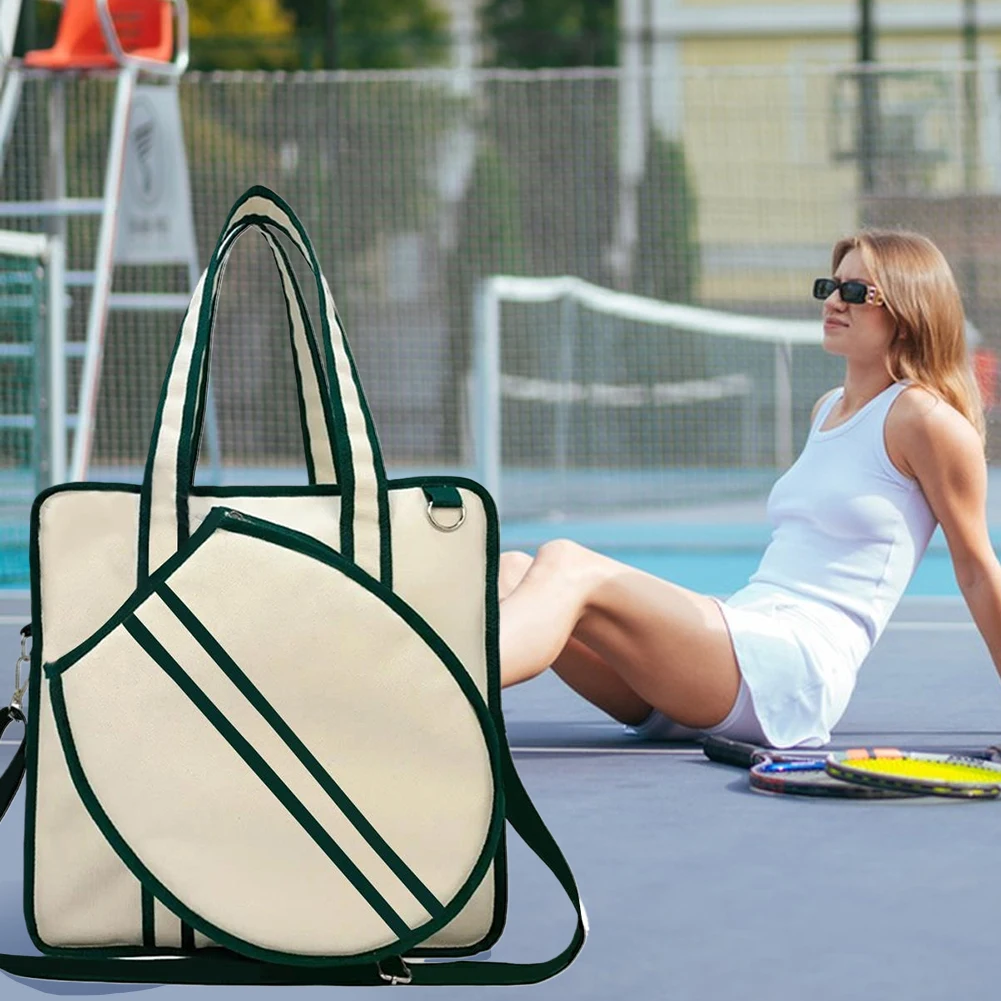 Tennis Tote Bag Waterproof Tennis Racket Bag Tennis Racket Shoulder Bag Pickleball Bag for Men and Women 4