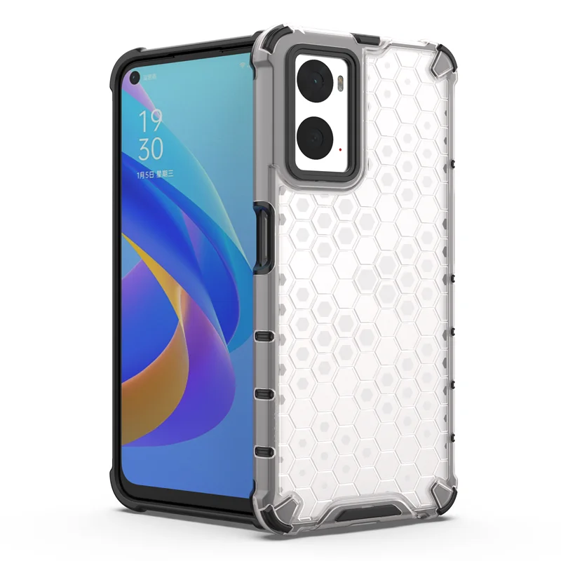 Para OPPO Realme 9 Pro Funda de lujo híbrida a prueba de golpes para Realme 9i 9 Pro + Plus Funda de silicona transparente_voghion.com