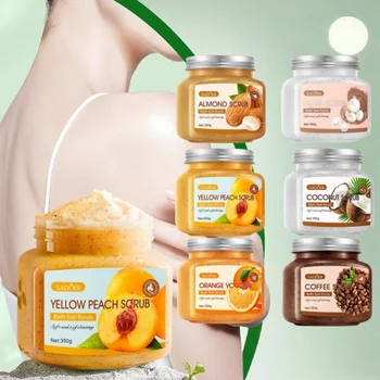 Scrub per il corpo da 350 g, con particelle esfolianti delicate e fini che possono pulire lo sporco e l'olio dalla pelle, migliorare la texture della pelle ruvida, farle sembrare luminosa e conferirle una sensazione setosa, liscia e radiosa - Cura domestica