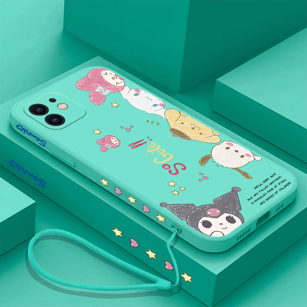thumbnail image 1 of Hello kitty Cartoon Cute Phone Case For Samsung Galaxy S24 S23 S22 S21 S20 Ultra FE S10 4G S9 S10E Note 20 10 Plus With Lanyard, 1 of 5