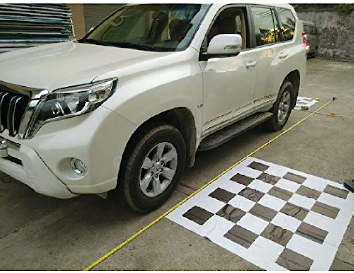4pcs*(1.6 * 1.2M) 2D Vehicle Camera Calibration Calibration Cloth for 360-Degree Panoramic Bird's-Eye Panoramic DVR System