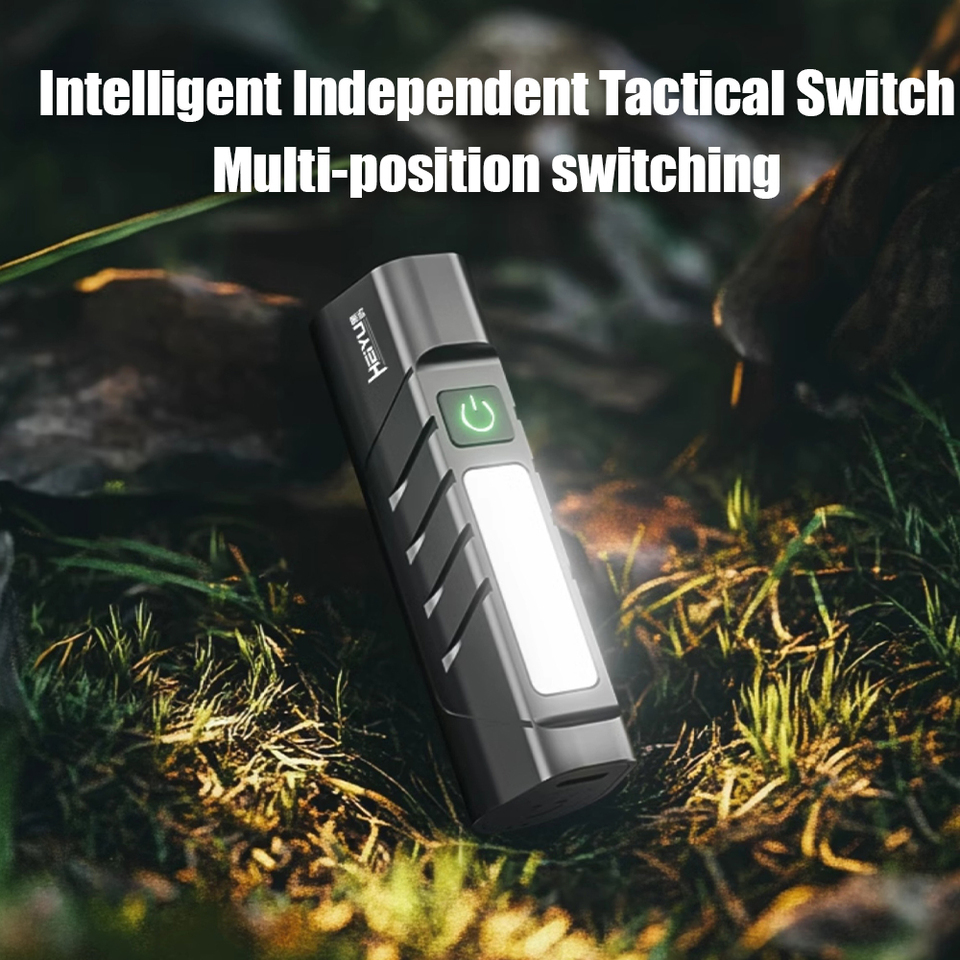 SKYRAY SM55 600Lumen EDC Flashlight 18650 Pocket USB C Rechargeable Torch MINI Led Light with Magnetic for camping night-walking