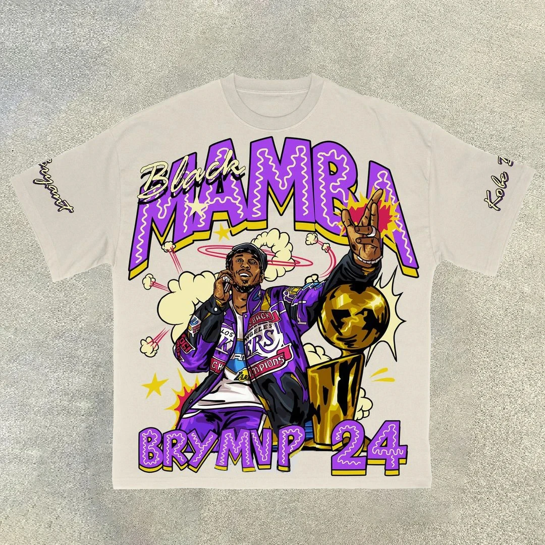 Y2K T Shirt Mens Hip Hop Graphic Print NO.24 Championship