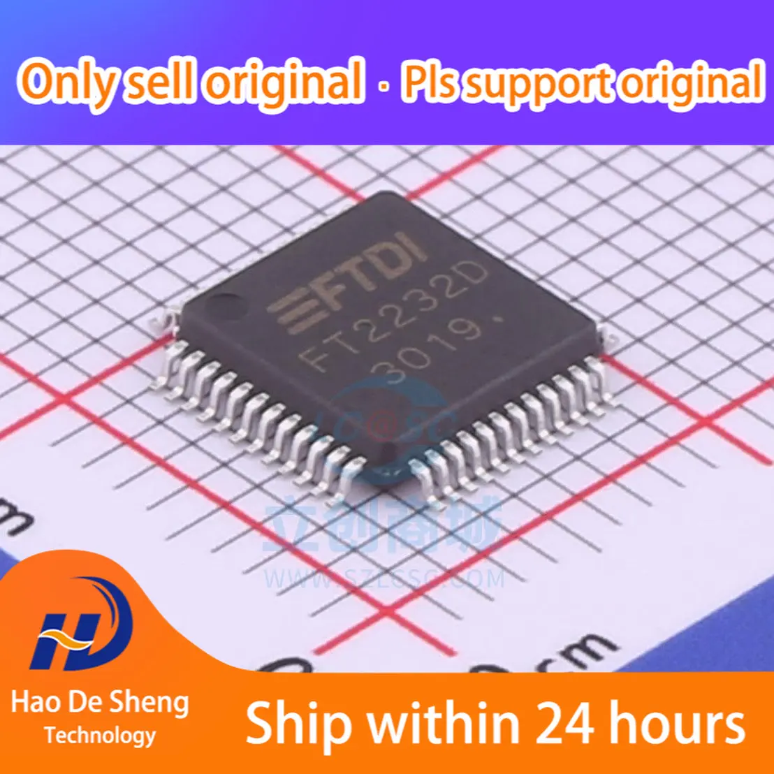 10PCS/LOT FT2232D FT2232 LQFP48 New Original in Stock