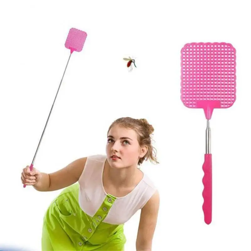 

Fly Swatters Telescopic Extendable Fly Swatter Prevent Pest Mosquito Tool Flies Trap Retractable Swatter Garden Supplies