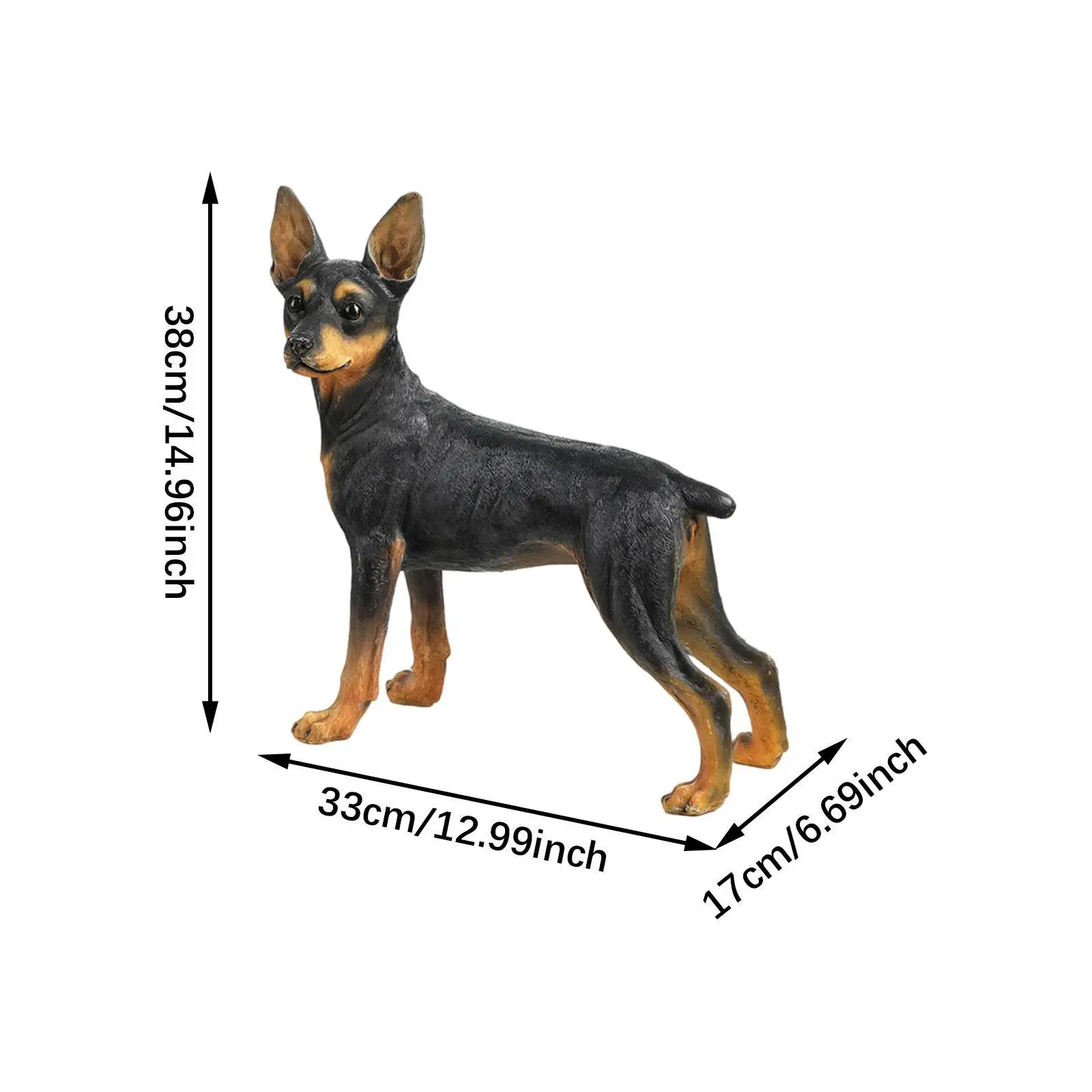 Dog Statue Party Favors Desktop Art Figurine for Desktop Bookshelf Indoor