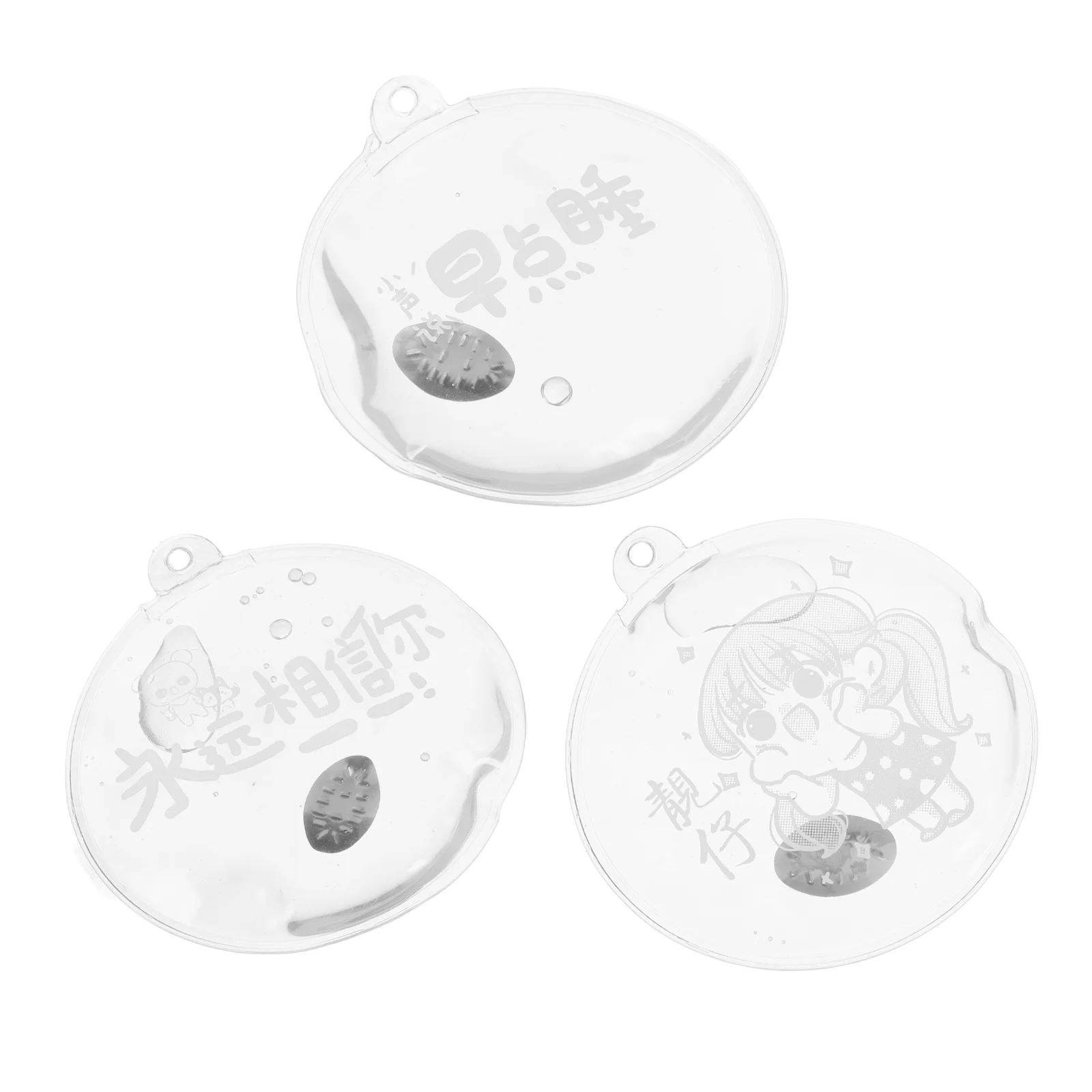 3 Pcs Cartoon Handbags Warm Hand Warmer Reusable Gel Durable Self Heating Handbags Camping Hiking Gear Portable Heat Packs