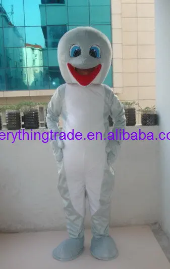 

New Adult Character Halloween Gray Dolphin Mascot Costume Halloween Christmas Dress Full Body Props Outfit Mascot Costume