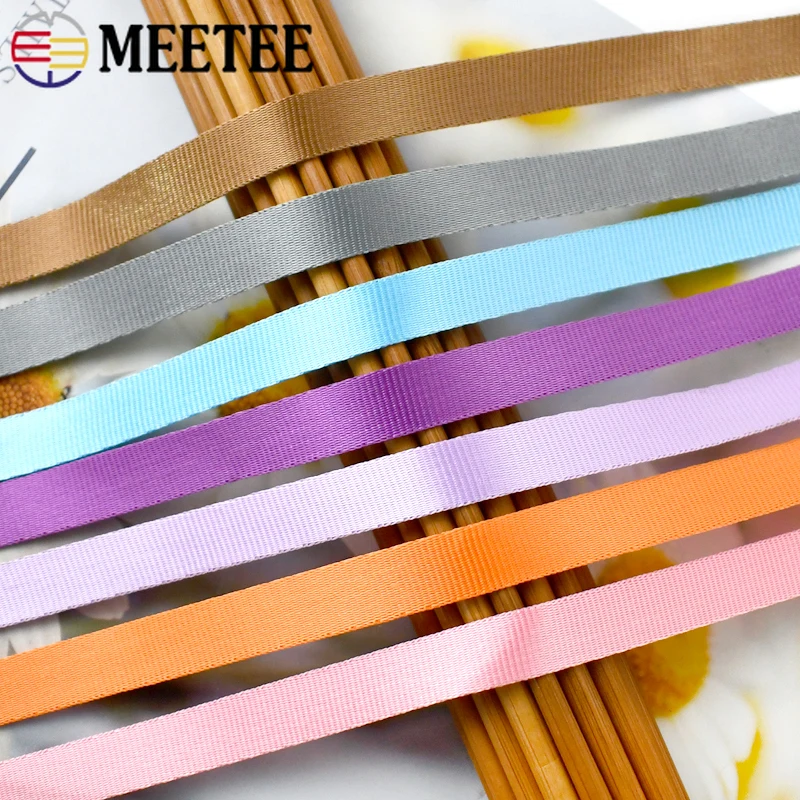 High-Quality Nylon Webbing for DIY Sewing & Accessories - 45 Meters, 10-20mm Width