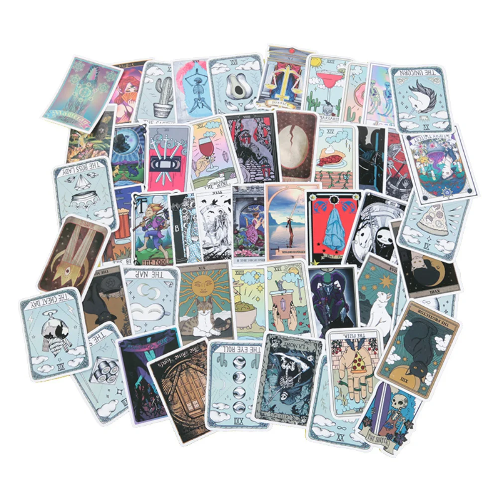 

50Pcs/Pack Tarot Card Graffiti Stickers Divination Stickers For Luggage Laptop Refrigerator Motorcycle Skateboard Pegatinas 2020