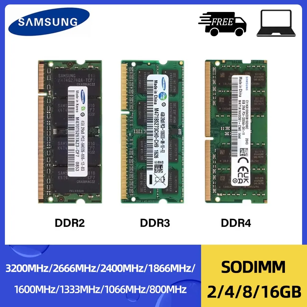 Kit Mémoire DDR2 SODIMM Pour PC Portable - Elpida 16 Go, 8 Go, 4 Go, 2 Go - 667 MHz PC2-5300