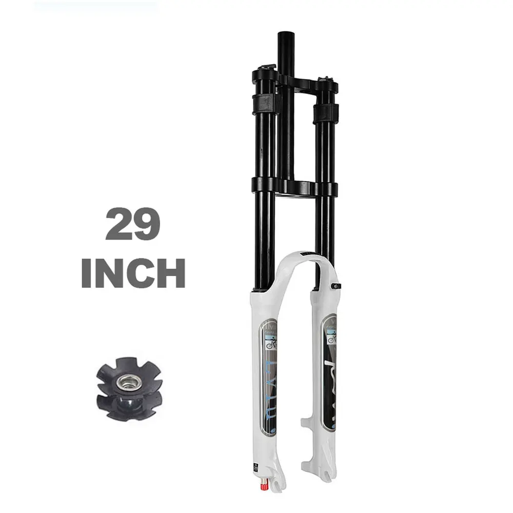 Splumzer Fourche Suspension VTT Air Double Épaule - 26/27.5/29 Pouces - Frein Disque 160-185mm